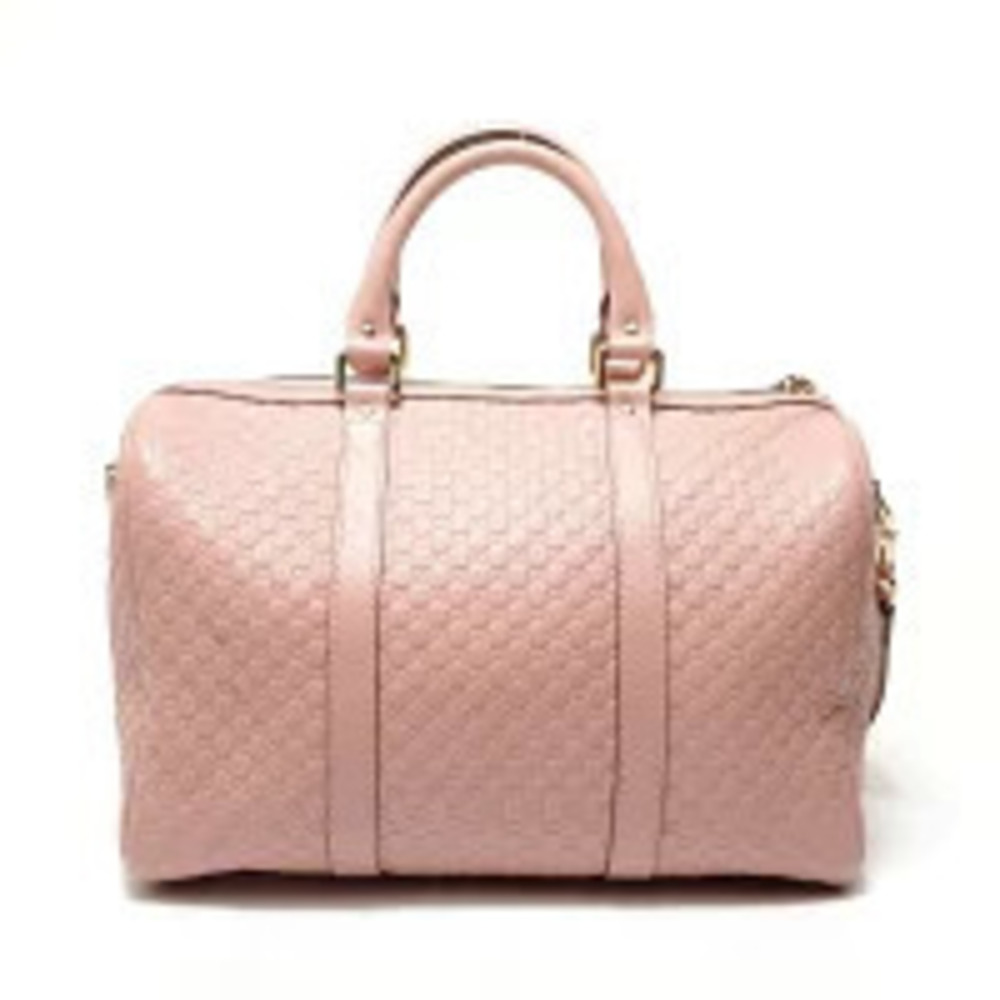 Gucci Guccissima GG Boston Bag Pink